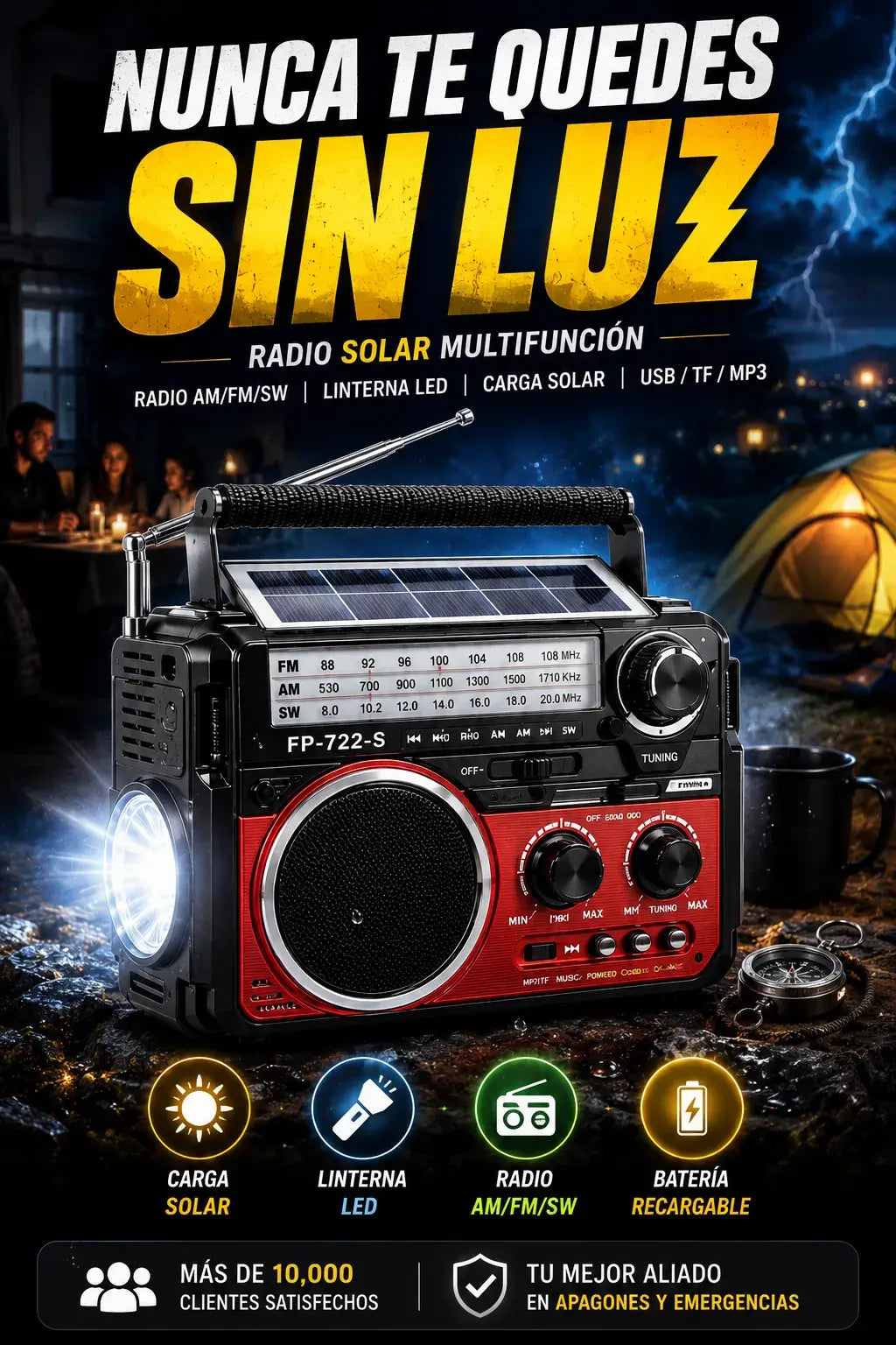 Radio Guardian Solar™ 6 en 1