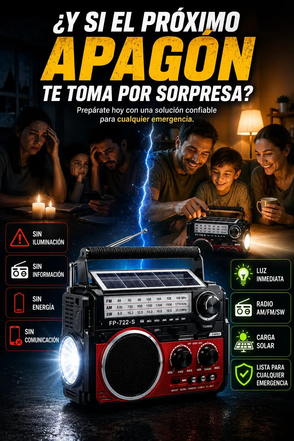 Radio Guardian Solar™ 6 en 1
