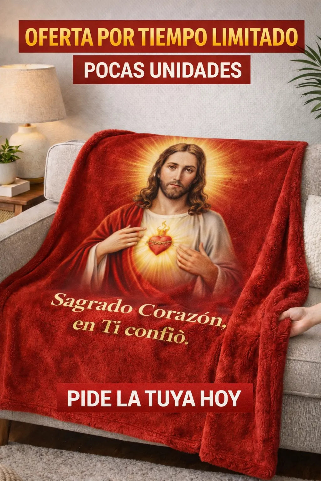 MANTA SAGRADO CORAZÓN DE JESÚS