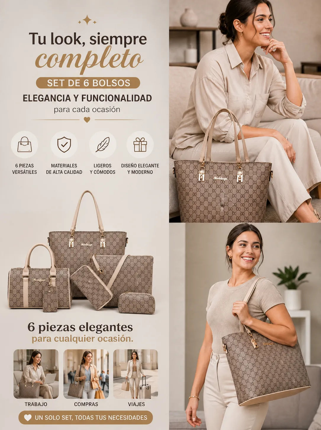 Set de Bolsos Luxury 6 en 1 ✨