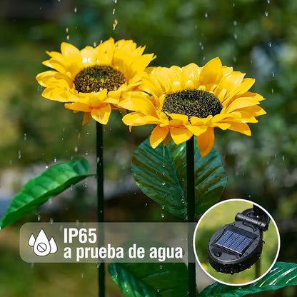 LAMPARA DE GIRASOL CON CARGA SOLAR