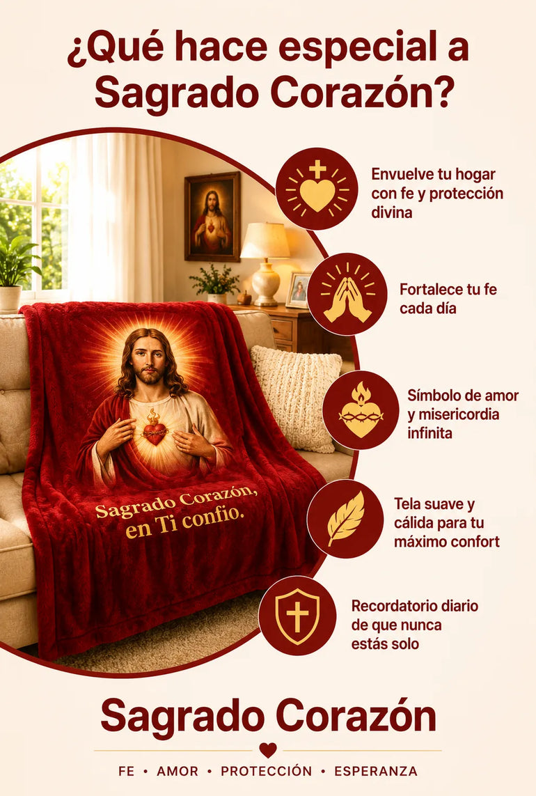 MANTA SAGRADO CORAZÓN DE JESÚS