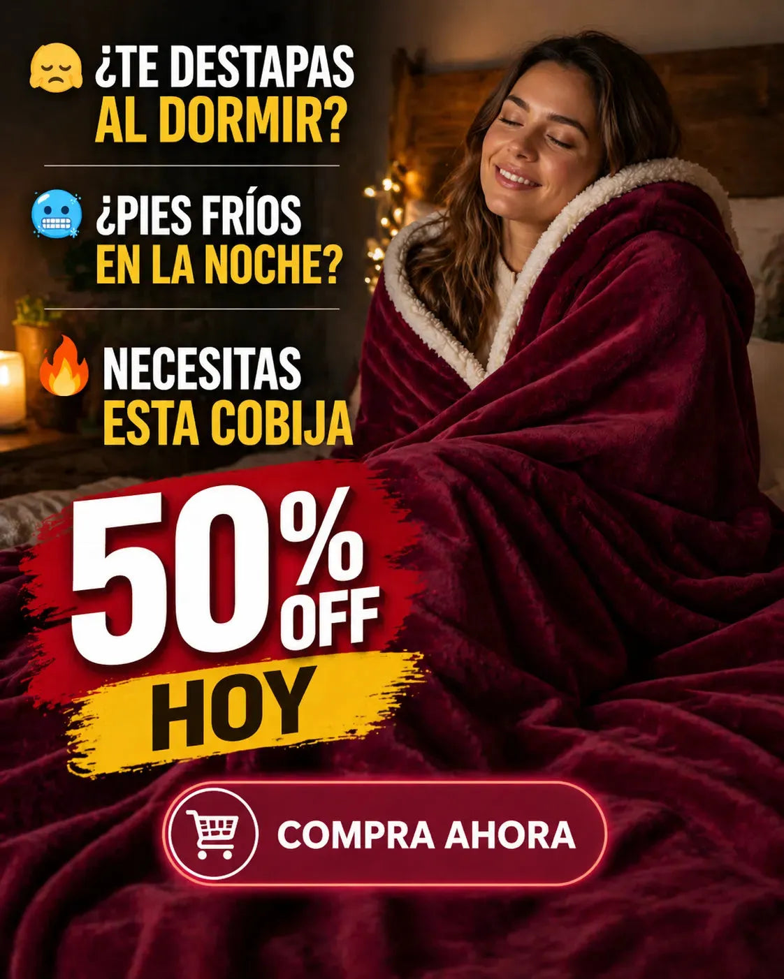 COBIJA OVEJERA GIGANTE PREMIUM 2.20 x 2.20 m.
