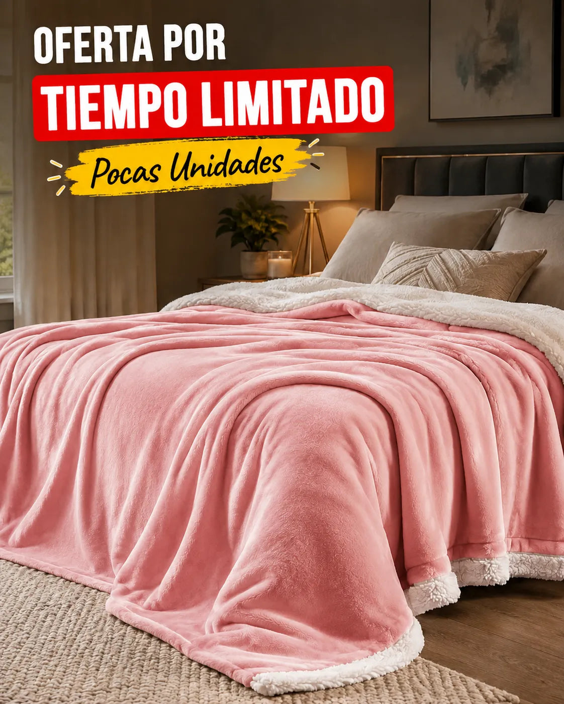 COBIJA OVEJERA GIGANTE PREMIUM 2.20 x 2.20 m.