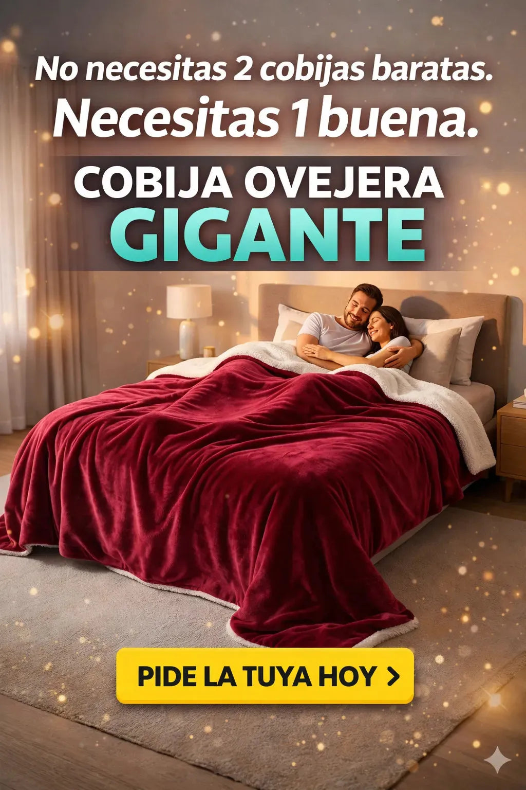 COBIJA OVEJERA GIGANTE PREMIUM 2.20 x 2.20 m.