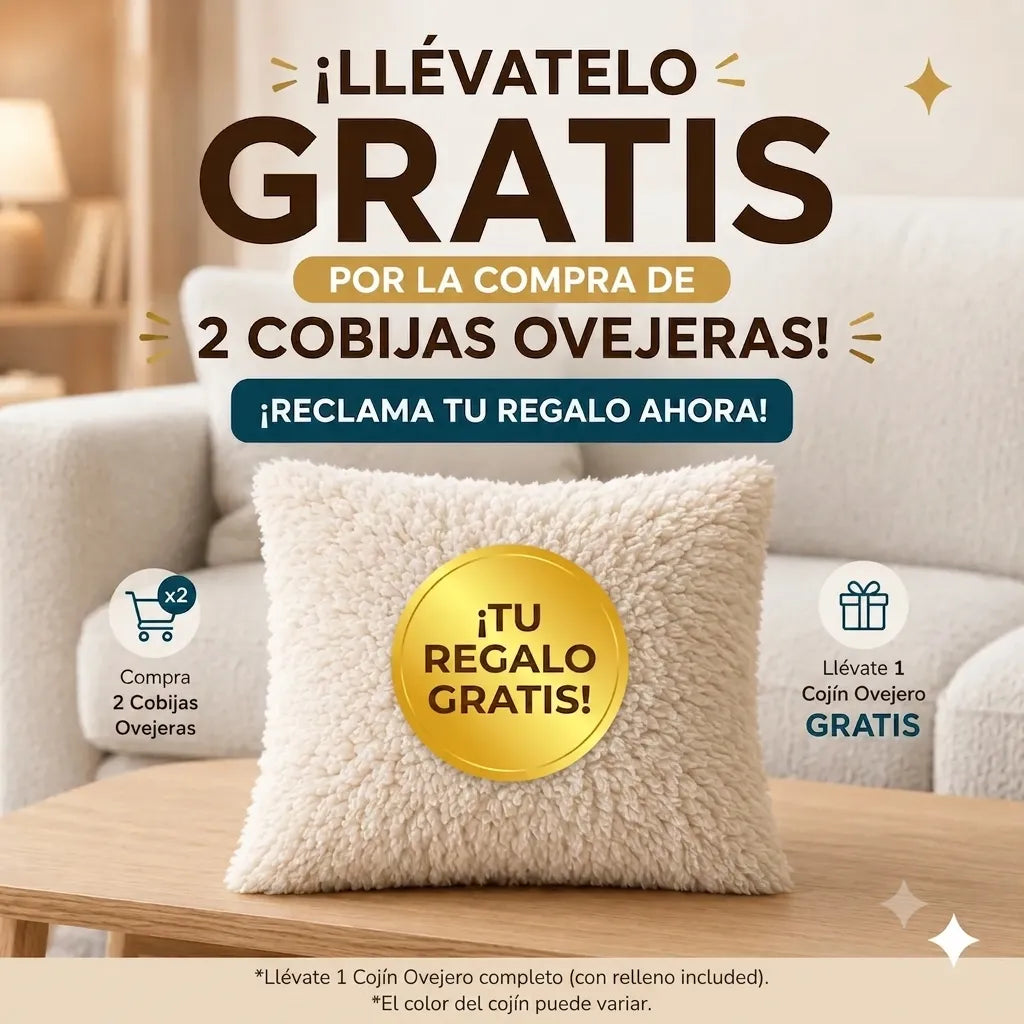 COBIJA OVEJERA GIGANTE PREMIUM 2.20 x 2.20 m.