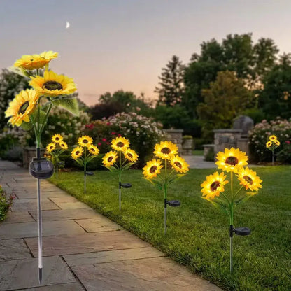 LAMPARA DE GIRASOL CON CARGA SOLAR