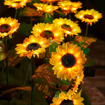 LAMPARA DE GIRASOL CON CARGA SOLAR