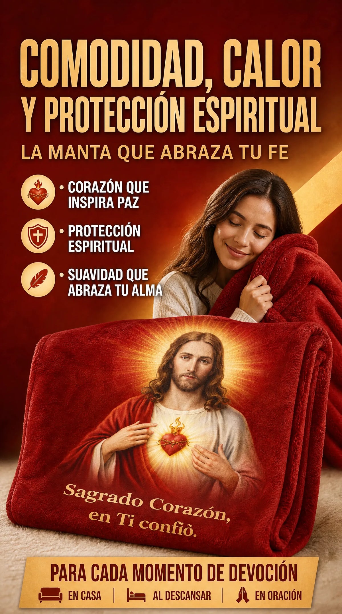 MANTA SAGRADO CORAZÓN DE JESÚS